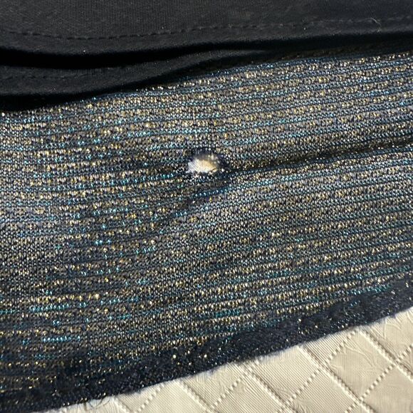 Vtg Rhapsody LTD Maxi Slip Dress Sparkle Blue Ombre Y2K 90s Fairy Grunge Sz 12 - Picture 5 of 13